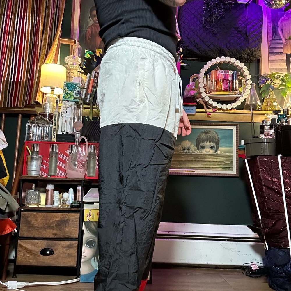 Nike Men's Black, White, and Red Joggers - Picture 2 of 11